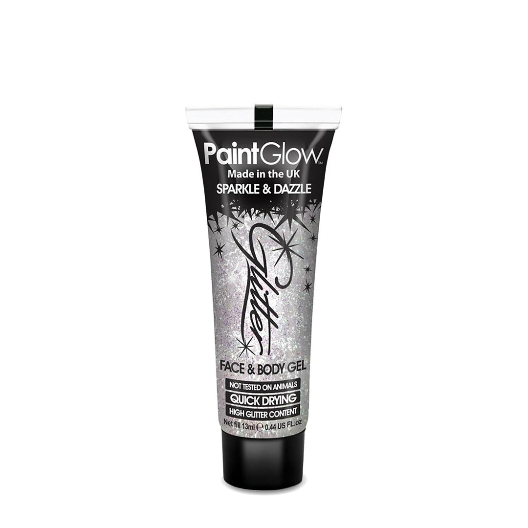 Glitter Face + Body Gel White 10ml Make Up Unisex_1