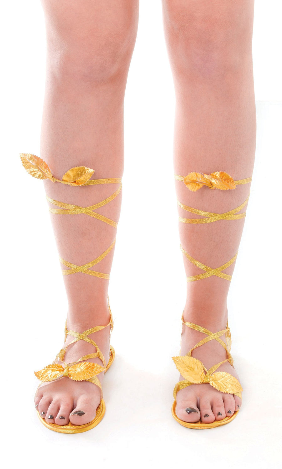 Goddess Sandals Gold Ladies Costume Accessory_1