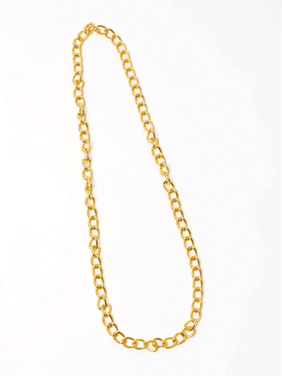 Gold Chain 100cm Plastic Bling Necklace_1