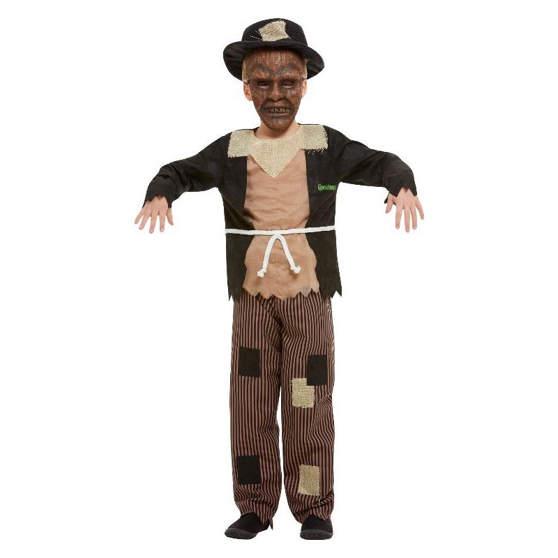 Goosebumps Scarecrow Costume Child Brown Blue_1