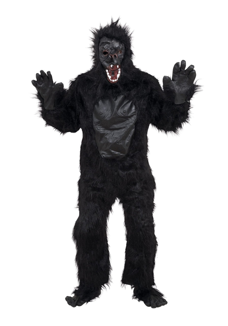 Gorilla Costume & Rubber Chest Adult Unisex_1