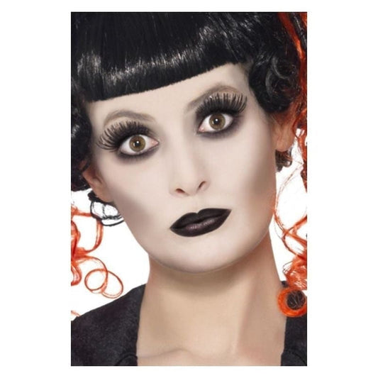 Gothic Make Up Set Adult White Face Paint Lipstick Eyelashes 2