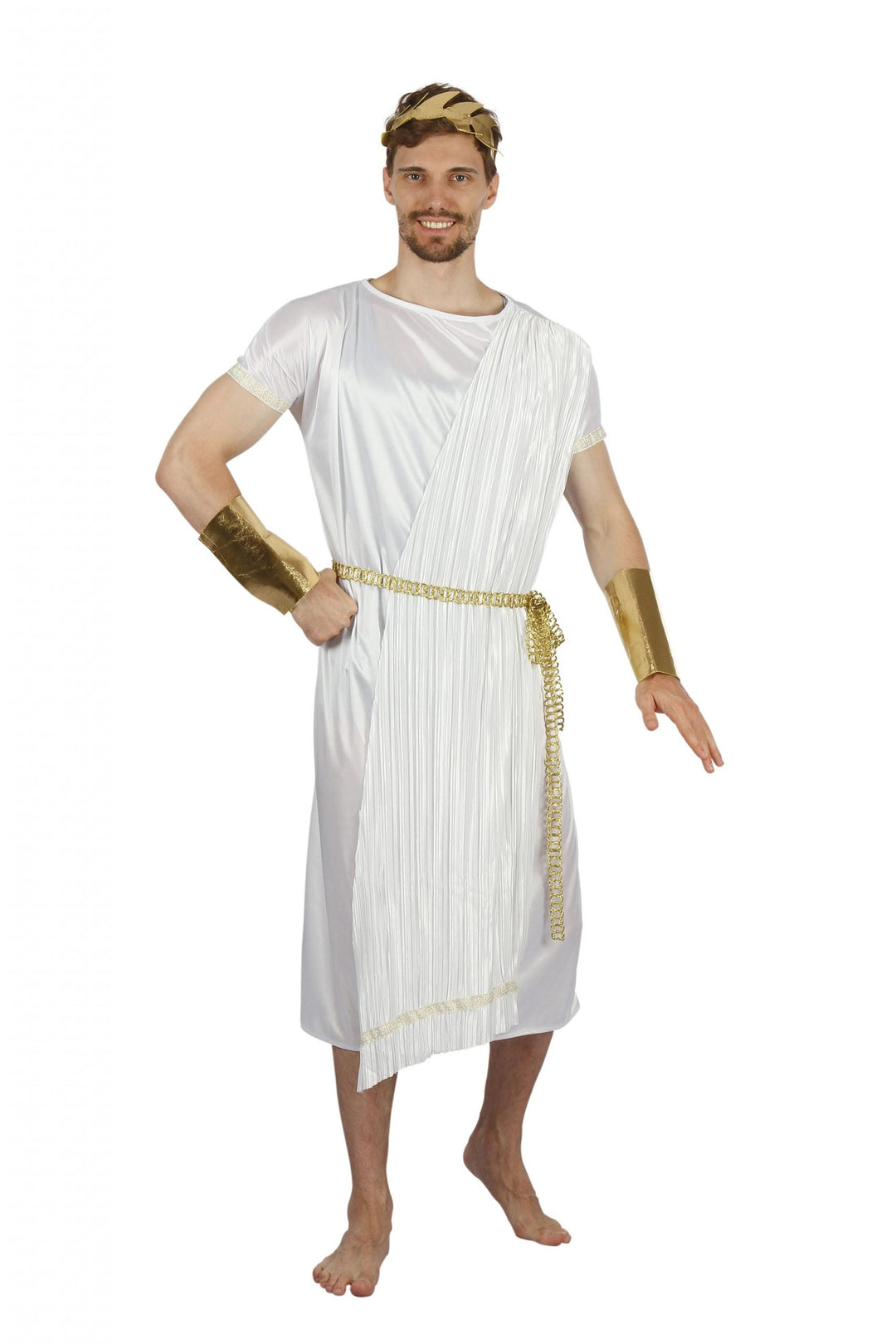 Greek God Toga Pleated Material Costume_1