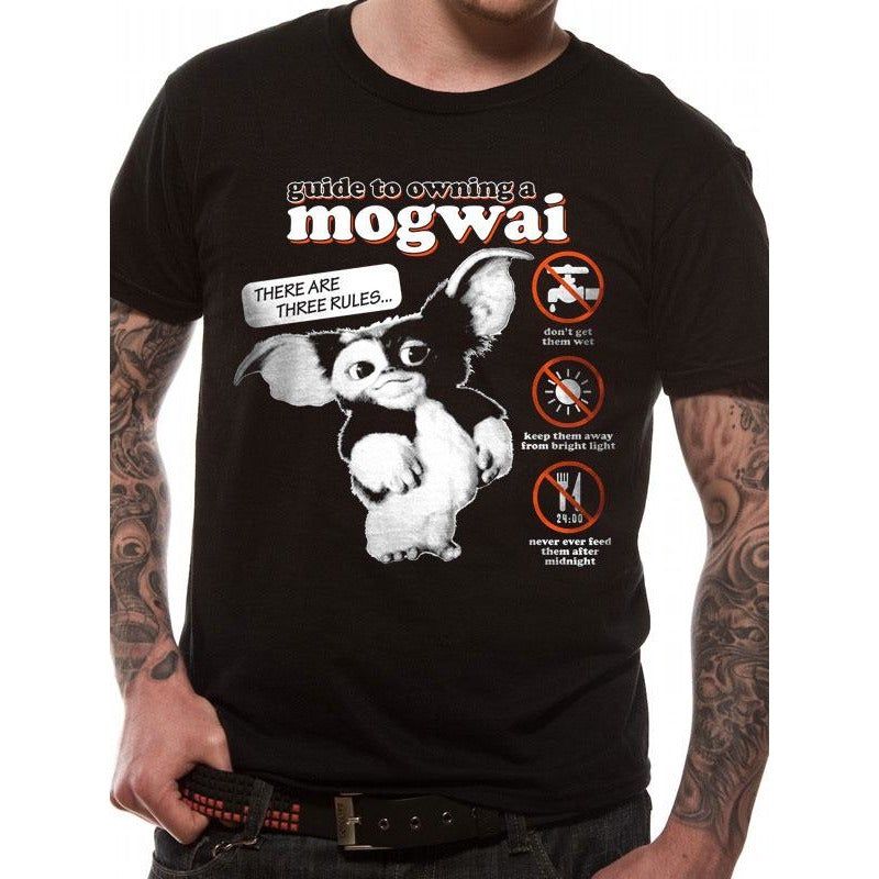 Gremlins Mogwai Owning Rules Guide T-Shirt Adult_1