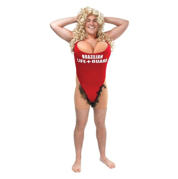 Size Chart Hairy Mary Adult Lifeguard Costume