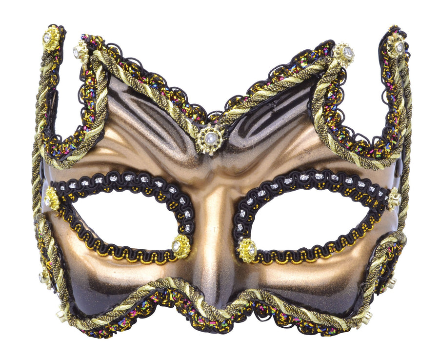 Half Face On Headband Black Gold Eye Masks Unisex_1