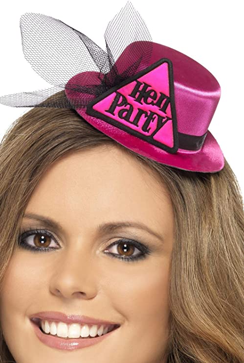 Hen Party Adult Pink 6cm High Hat_1