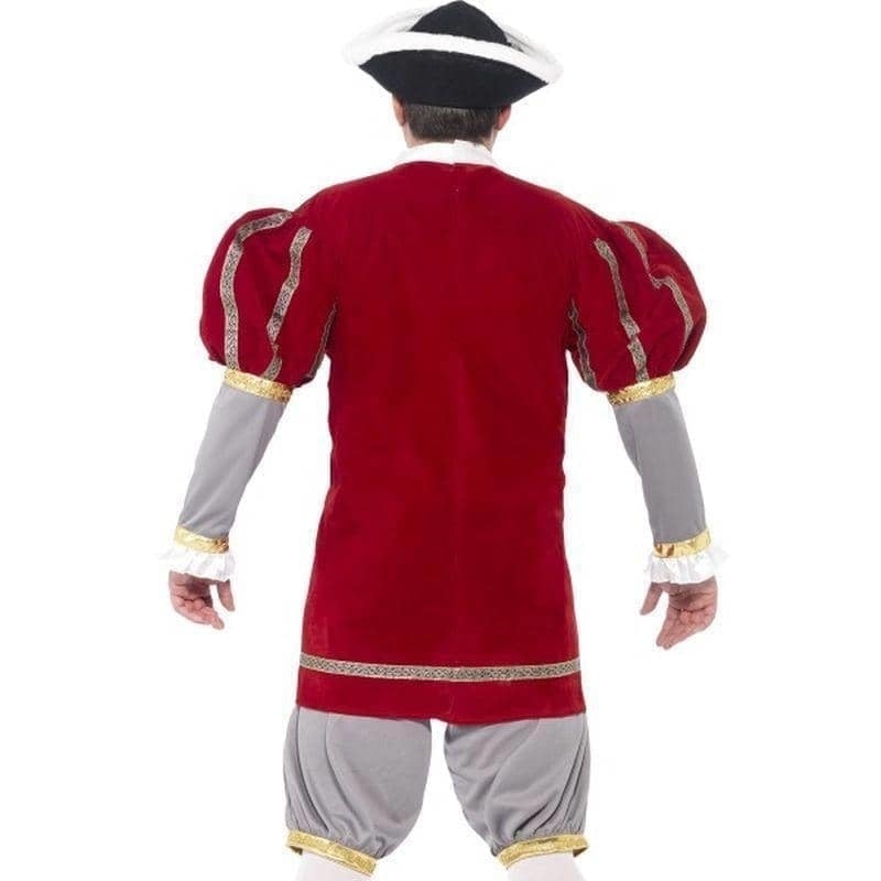 Henry VIII Deluxe Costume Adult Red Grey Jacket Pantaloons_2