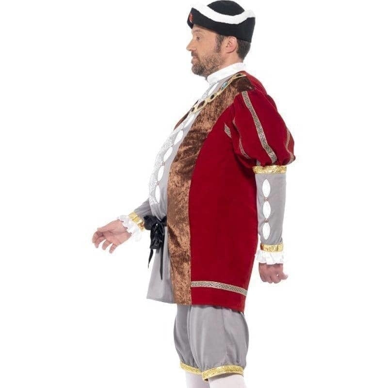 Henry VIII Deluxe Costume Adult Red Grey Jacket Pantaloons_3