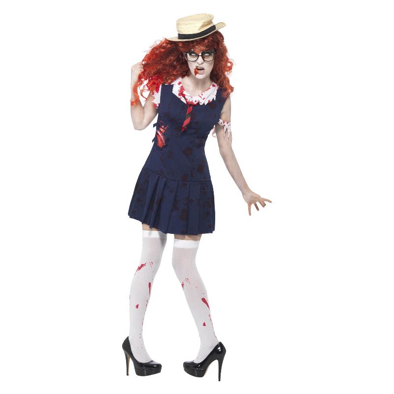 High School Horror Zombie College Student Navy Adult High School Horror Zombie College Student Navy Adult