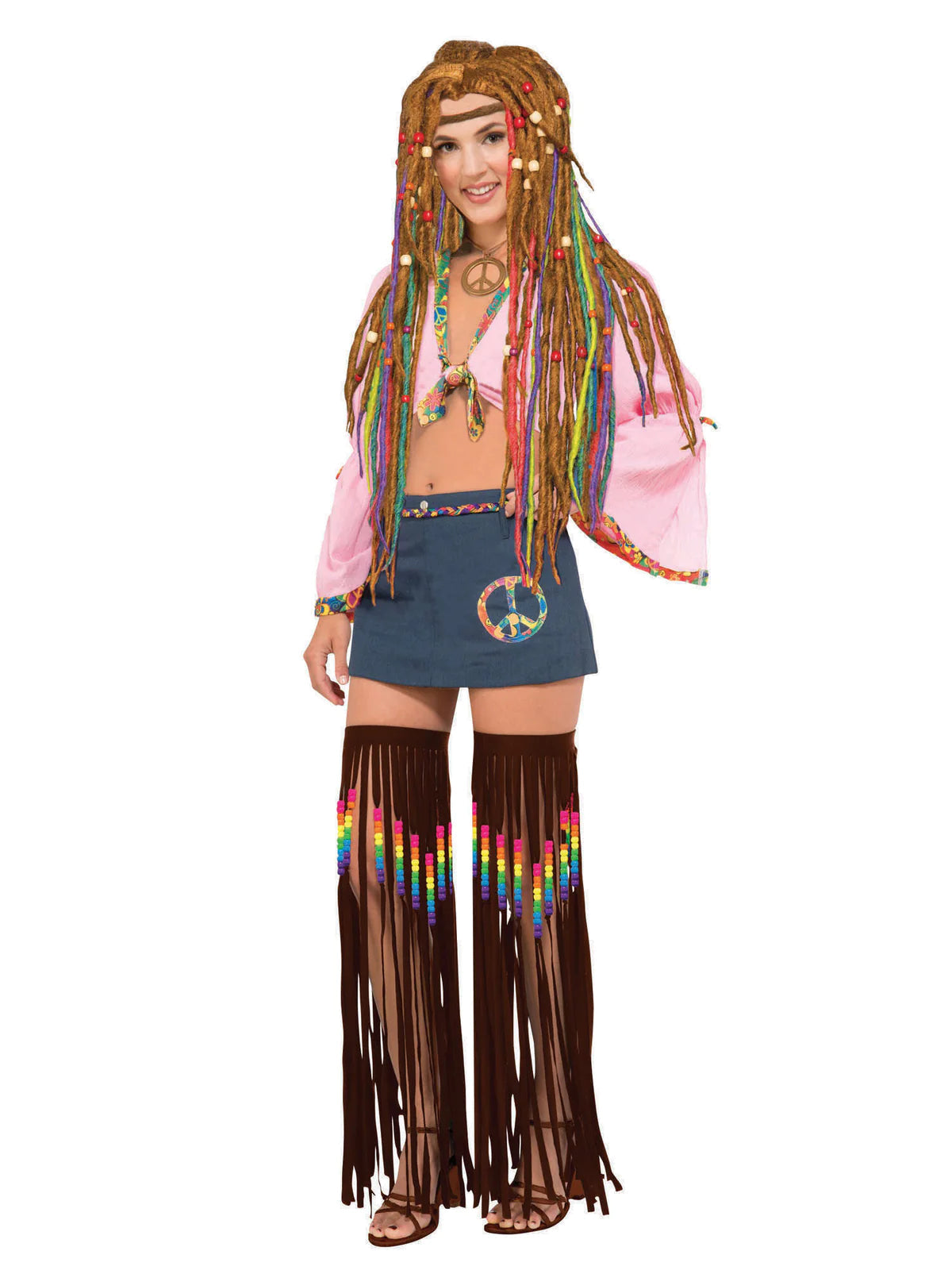 Hippie Leg Garlands Beaded Fringed Costume Accessory 2