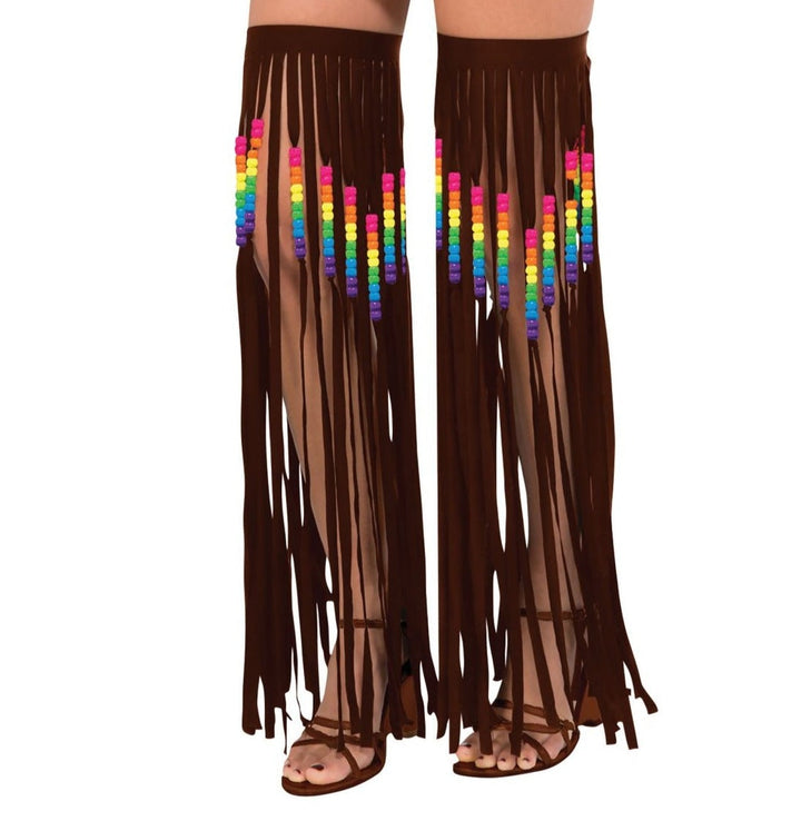 Hippie Leg Garlands Beaded Fringed Costume Accessory_1