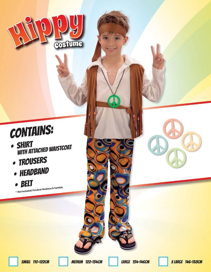 Hippy Boy Costume Retro 60s Peace & Love Outfit_2