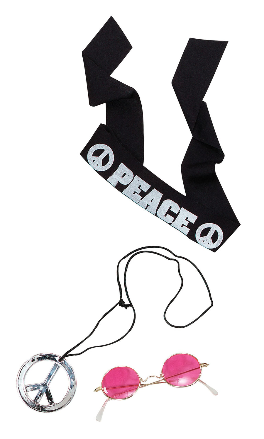 Hippy Kit Instant Disguise Peace Headband Set_1