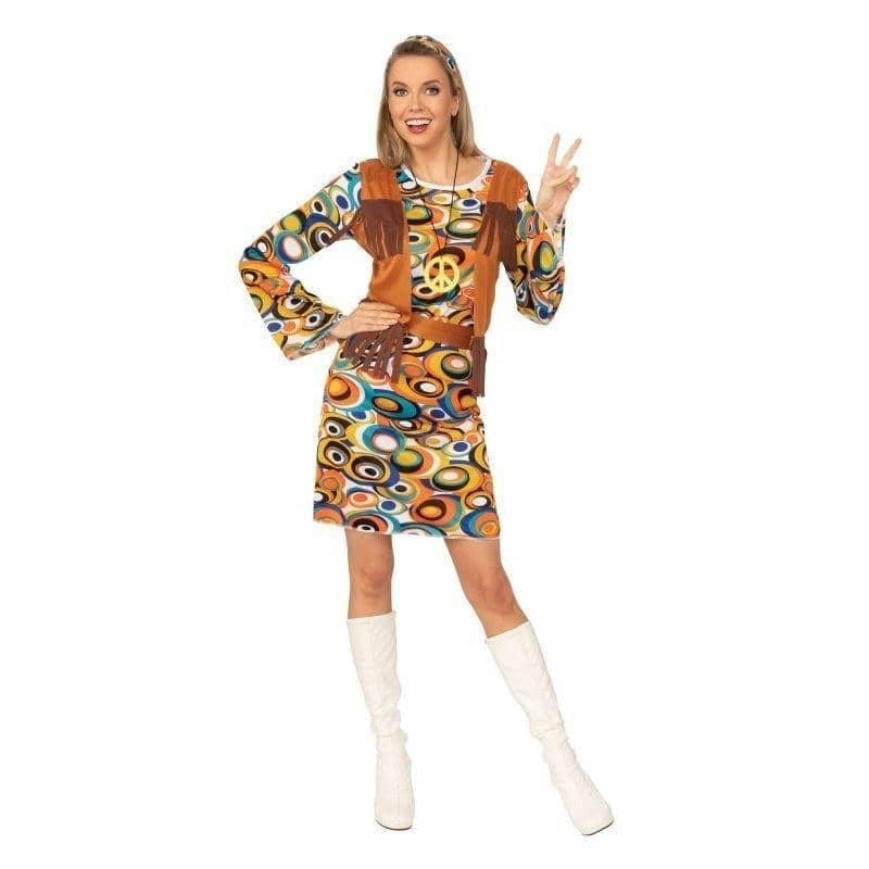Hippy Mod Dress Ladies Costume Hippy Mod Dress Ladies Costume