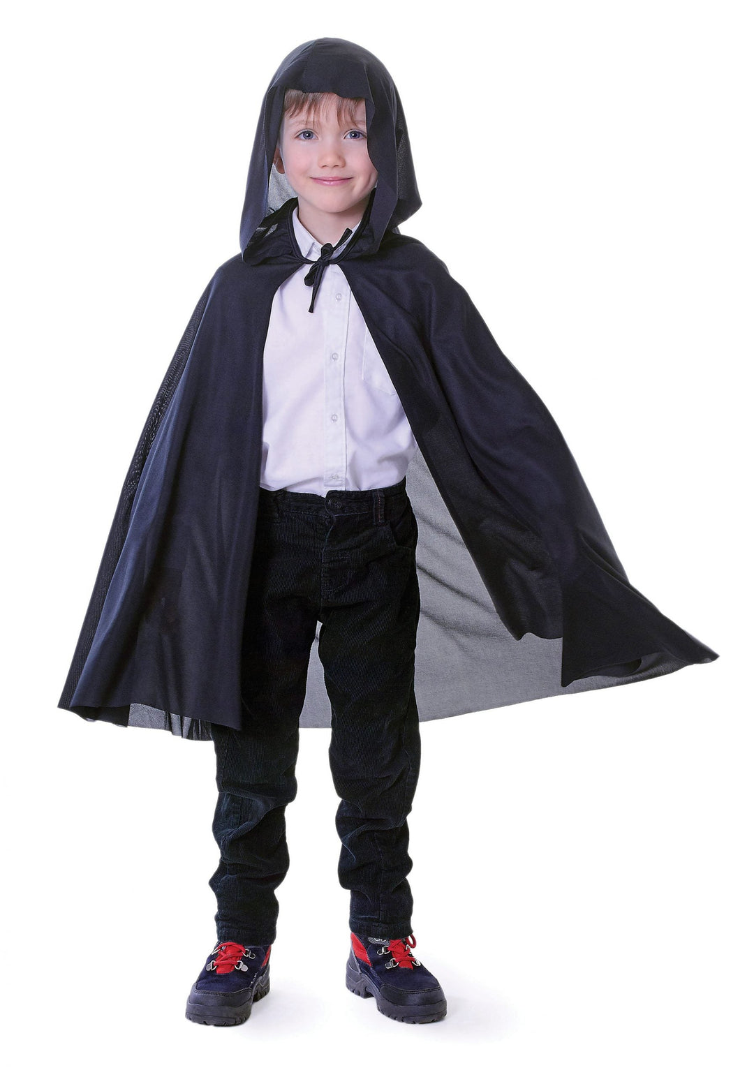 Hooded Cape Black Childrens Costume Unisex_1