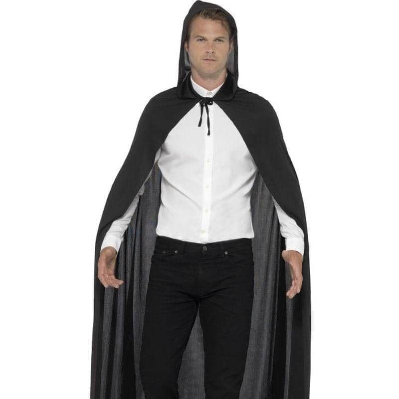 Hooded Vampire Cape Adult Black_1