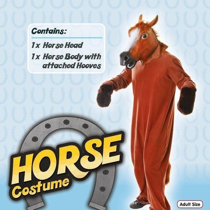 Size Chart Horse Mask & Body Adult Costume