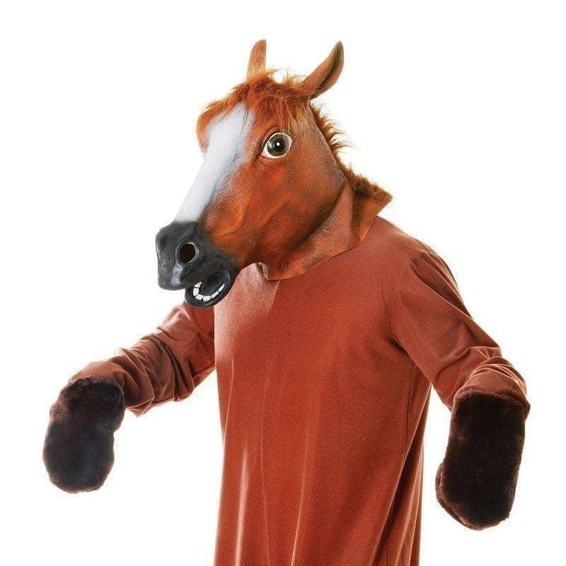 Horse Mask & Body Adult Costume_1