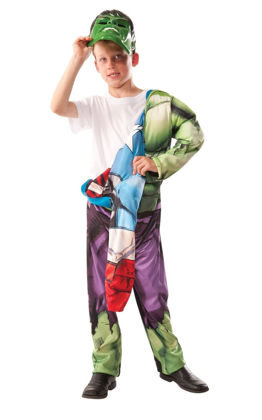 Hulk Captain America Reversible Kids Costume 2