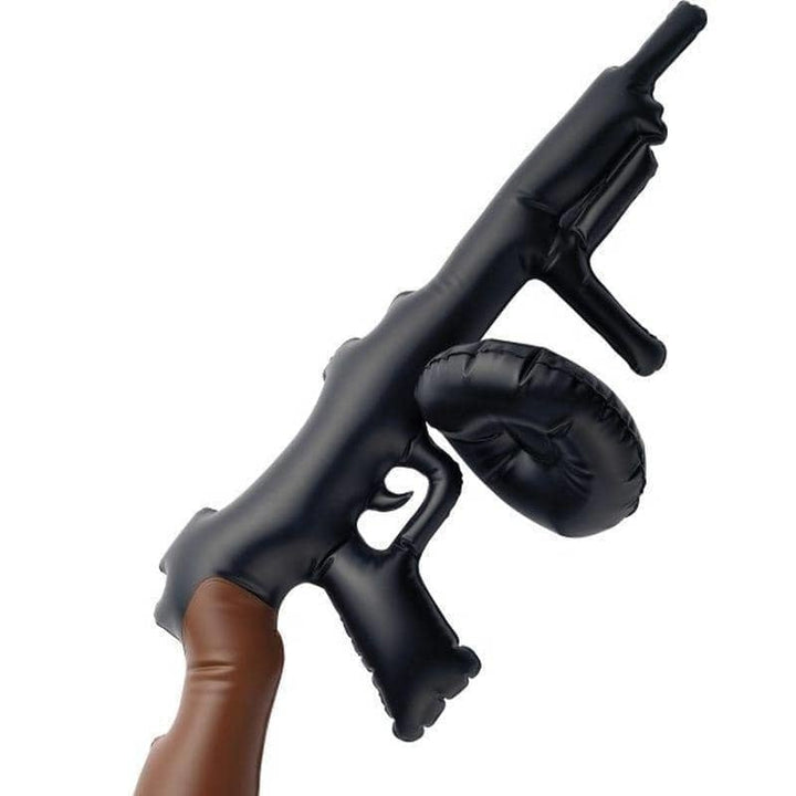 Inflatable Tommy Gun Adult Black 75cm Costume Accessory_1