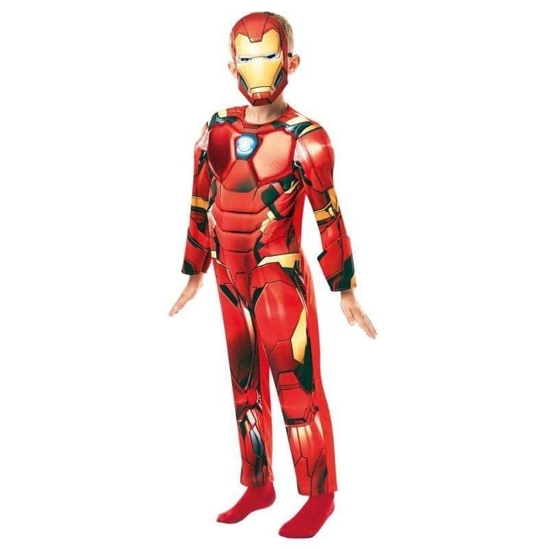 Iron Man Kids Costume Deluxe Padded Suit Avengers Tony Stark_1