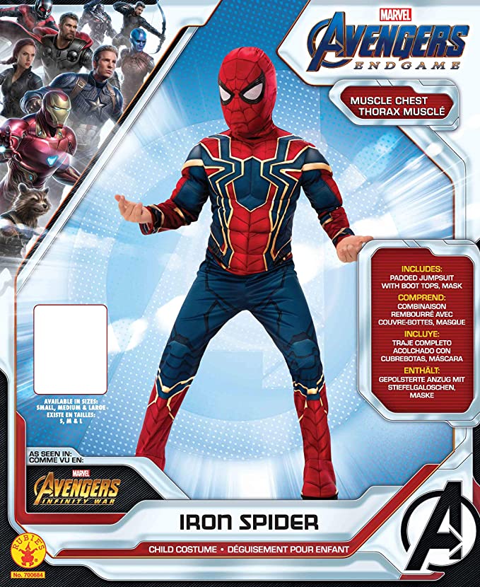 Iron Spider Muscle Child Spiderman Costume with Mask_5