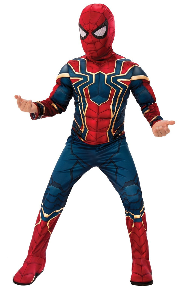 Iron Spider Muscle Child Spiderman Costume with Mask_1
