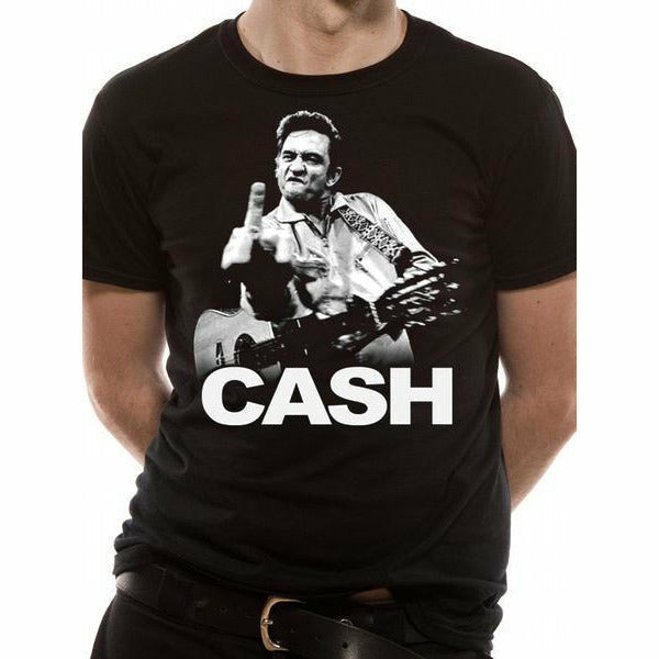 Johnny Cash Finger Unisex T-Shirt Adult_1