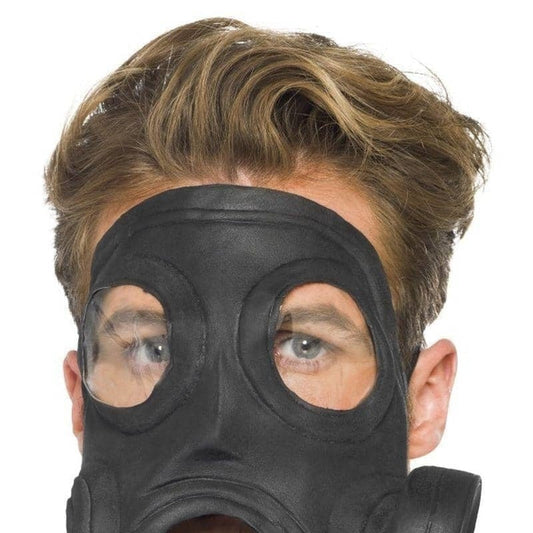 Gas Mask Prop Latex Adult Black Costume Accessory 2