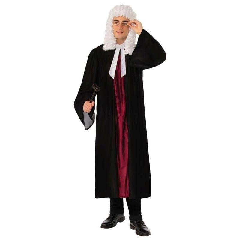 Judge Gown Mens Costume Black Robes_1