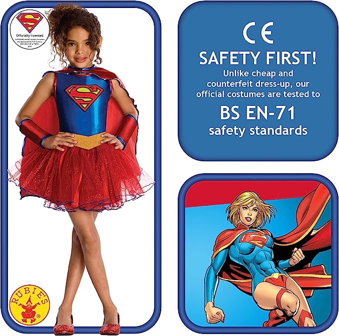 Justice League Childs Supergirl Costume Tutu Dress_2