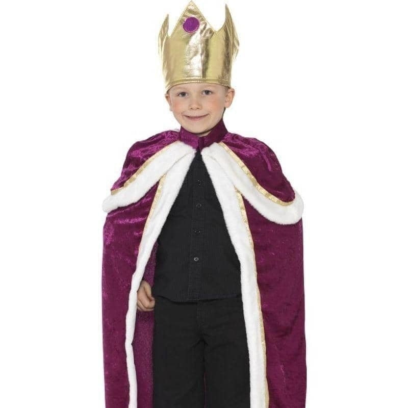 Kiddy King Costume Kids Purple White_1