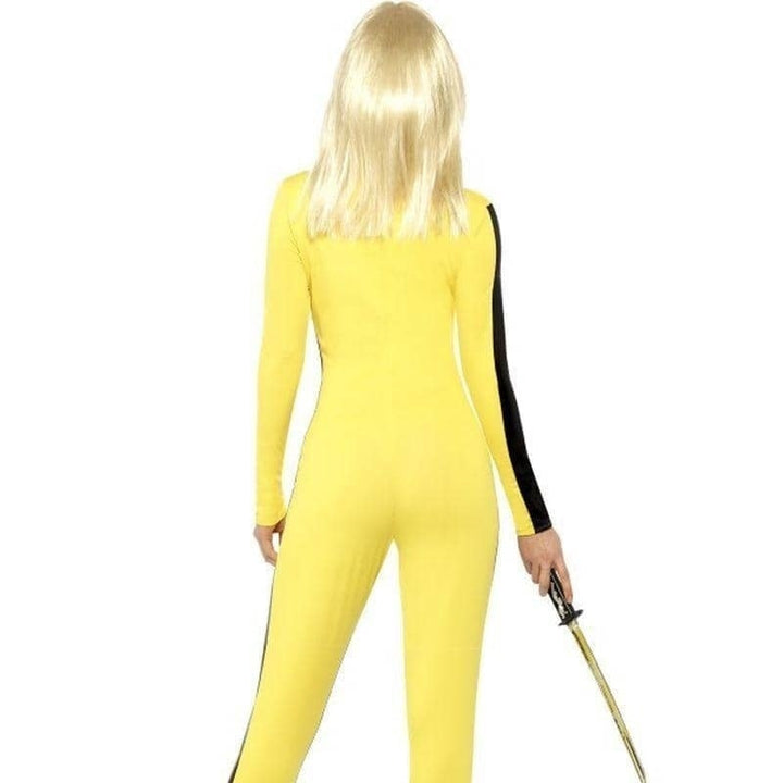 Kill Bill The Bride Costume Adult Yellow Jumpsuit with Sword_2