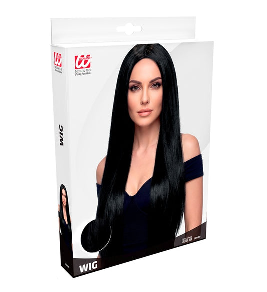 Extra Long Wig Black - In Box