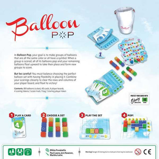 Balloon Pop Board Game by Lautapelit Fi 2