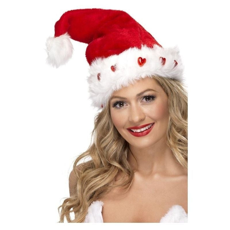 Size Chart Light Up Santa Hat Adult Red