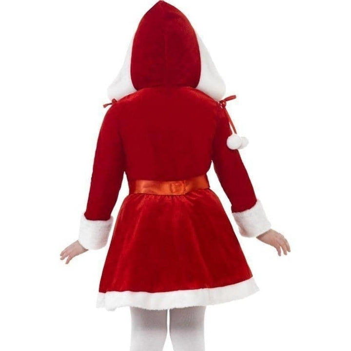 Little Miss Santa Costume Kids Red White_3