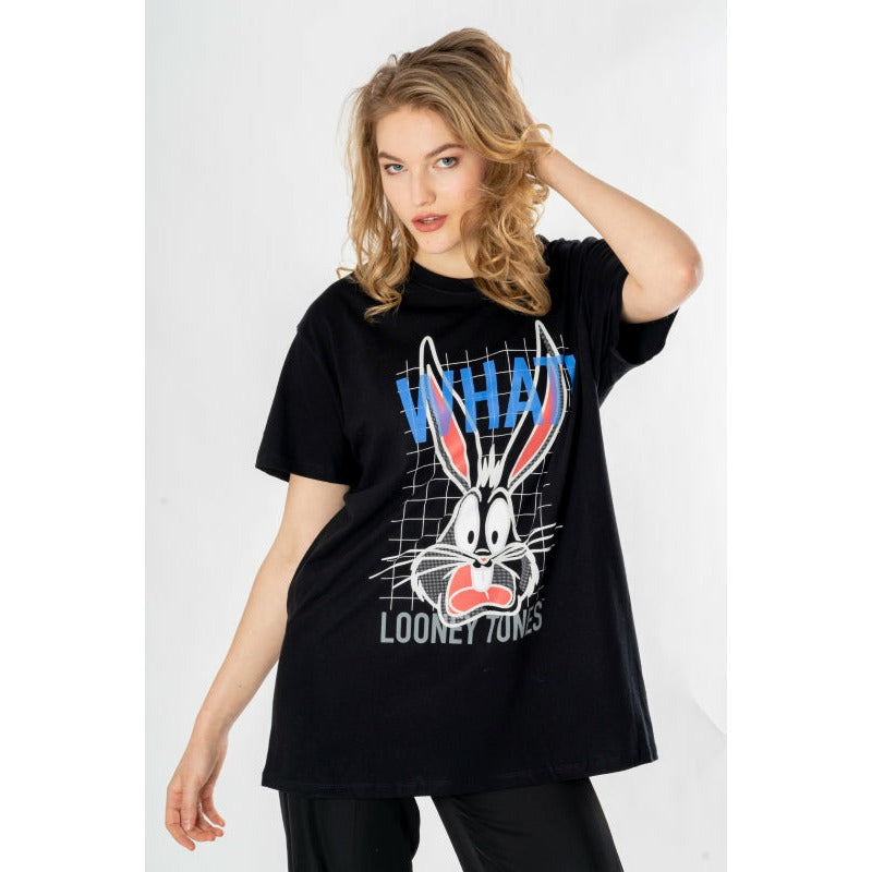 Looney Tunes Womens Oversized Bugs Unisex T-Shirt Adult