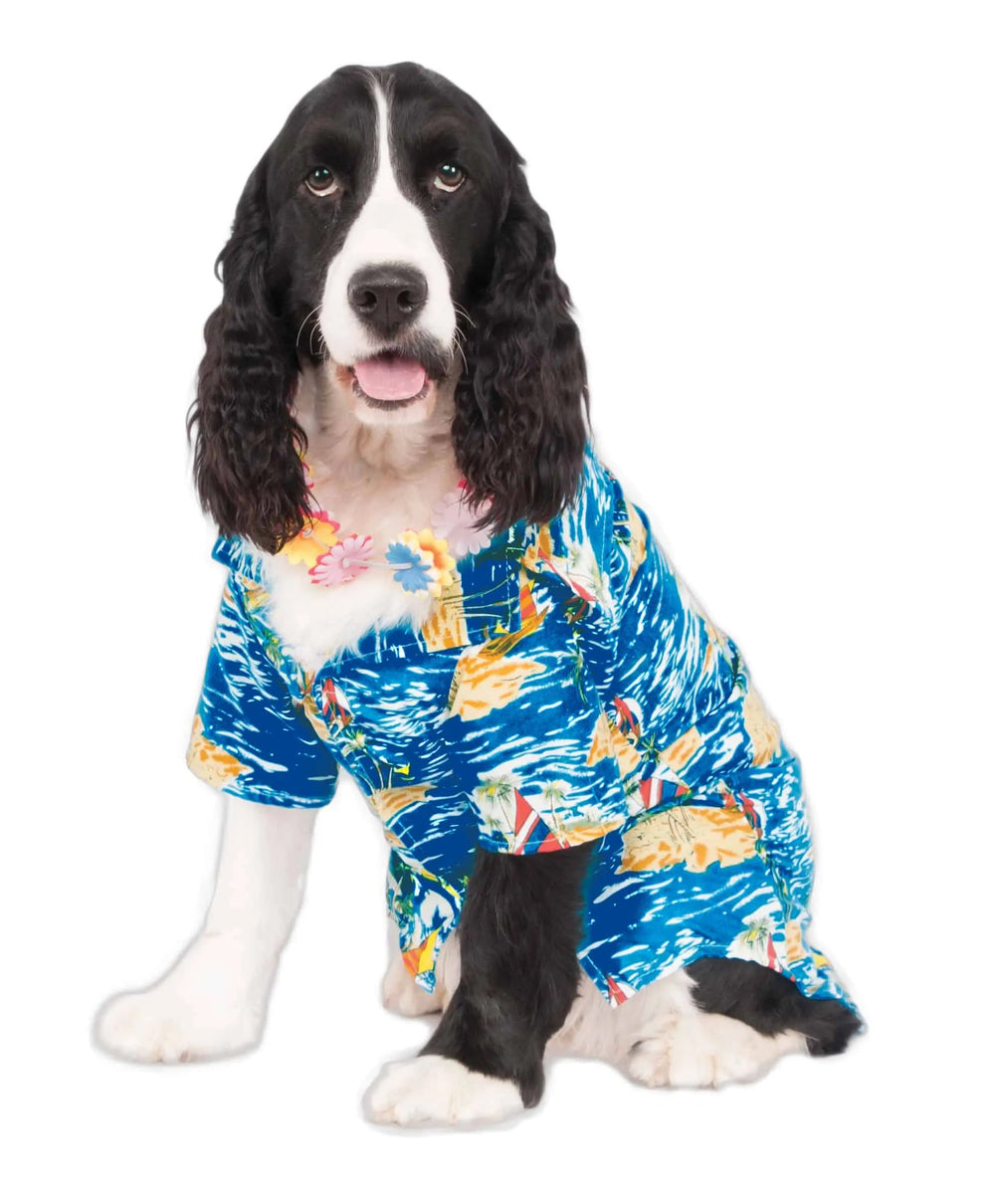 Luau Pet Dog Costume Hawaiian shirt_2