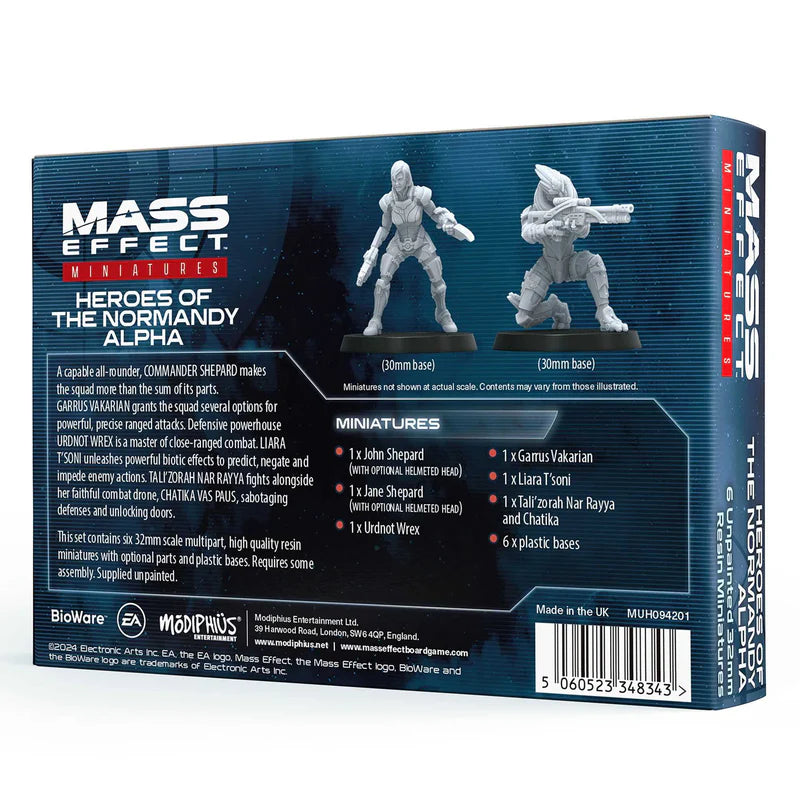 Mass Effect Heroes of the Normandy Alpha Resin Collectors Miniatures Set