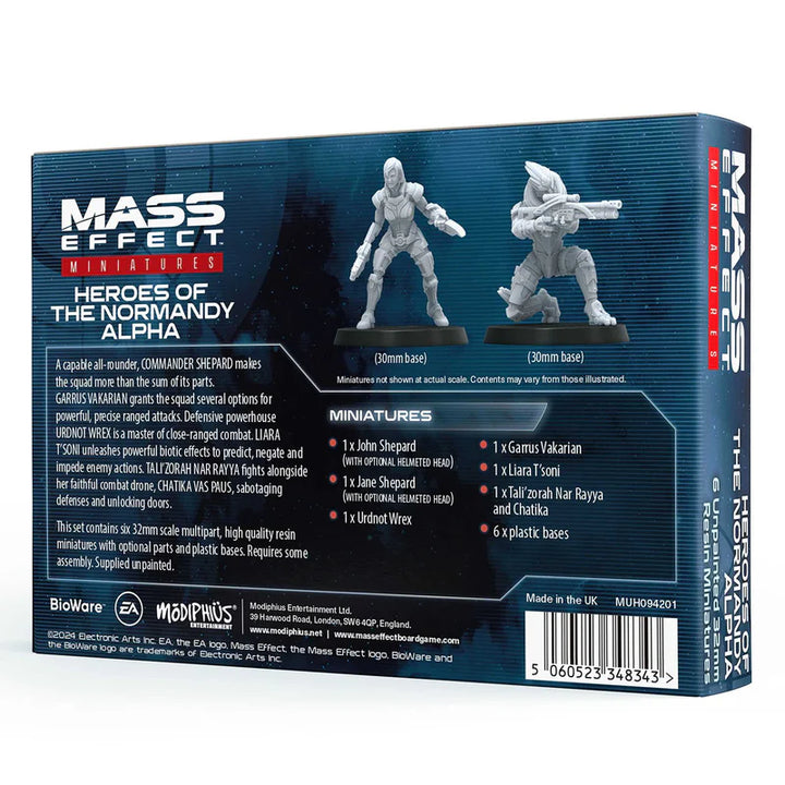 Mass Effect Heroes of the Normandy Alpha Resin Collectors Miniatures Set