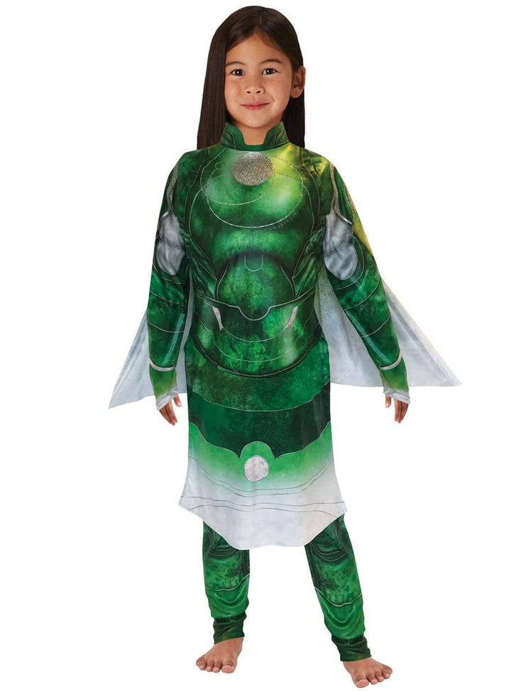 Marvel Eternals Girls Sersi Costume Green Dress_2