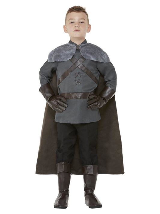 Medieval Lord Boys Costume Grey Jon Snow 2