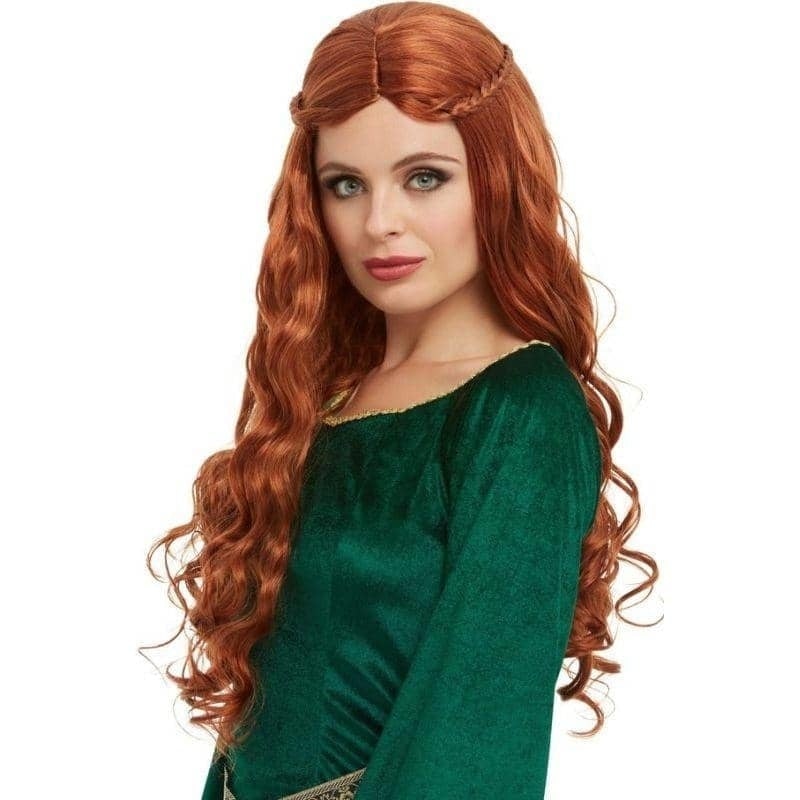 Medieval Princess Wig Adult Auburn_1