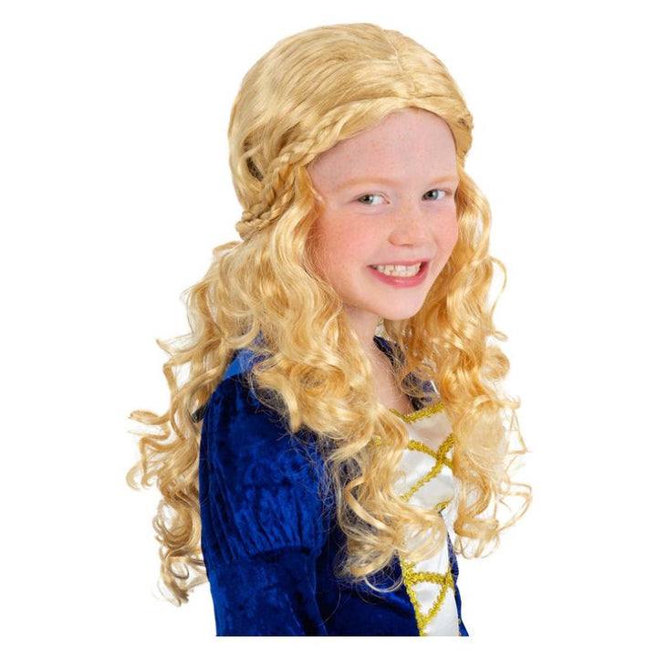 Medieval Princess Wig Blonde Child_1