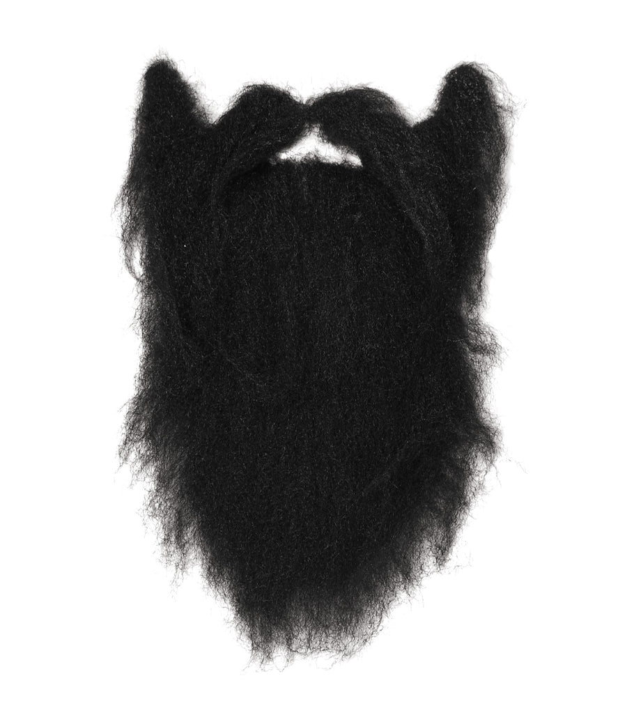 Mens Character Beard Black Large Moustaches and Beards Male Halloween Costume_1