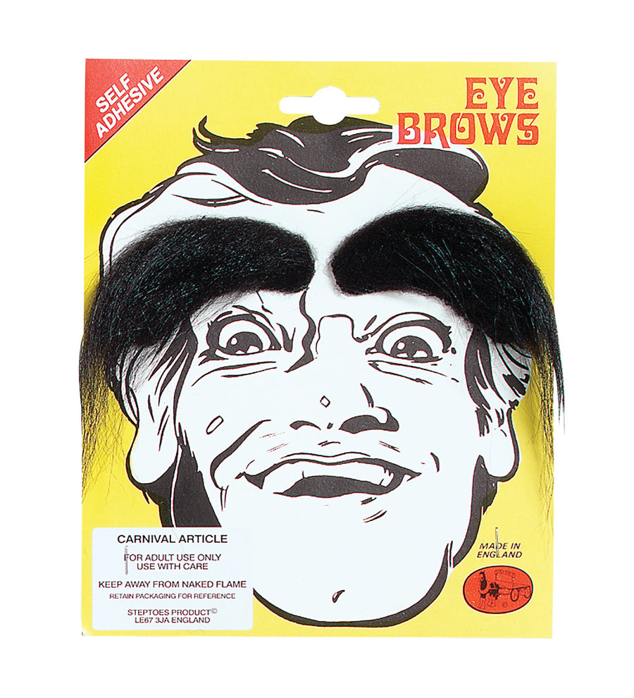 Mens Eyebrows Black Moustaches and Beards Male Halloween Costume_1