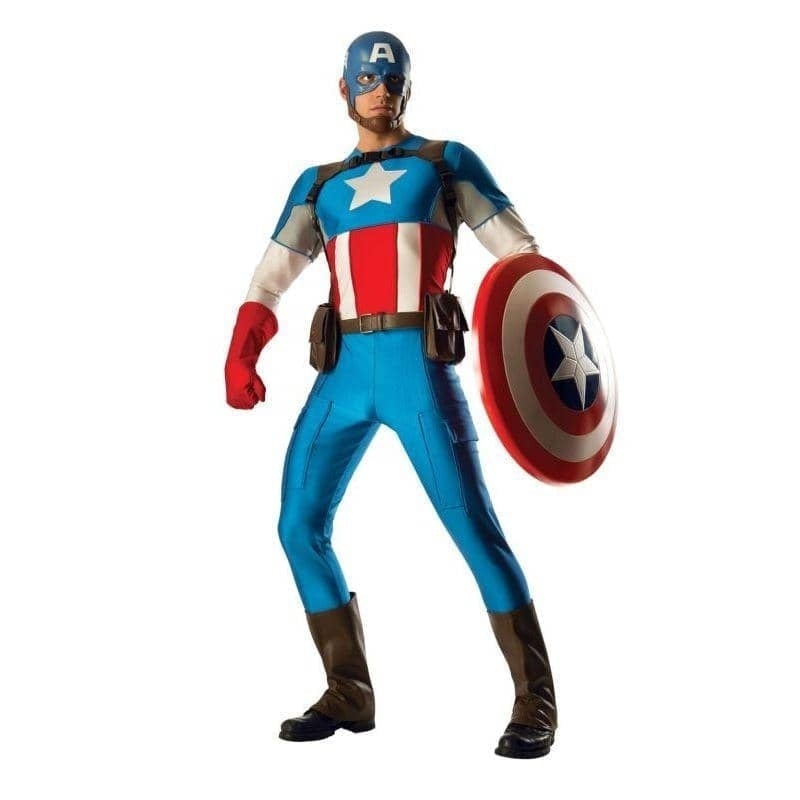 Mens Marvel Universe Captain America Grand Heritage Collector Costume Mens Marvel Universe Captain America Grand Heritage Collector Costume