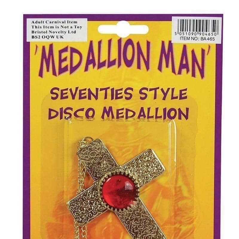 Size Chart Mens Medallion Man Necklace Costume Accessories Male Halloween